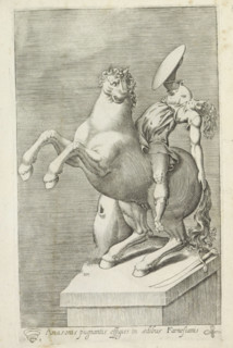 Amasonis pugnantis effigies in aedibus Farnesianis, Sculpture of an Amazon on horseback, Ancient