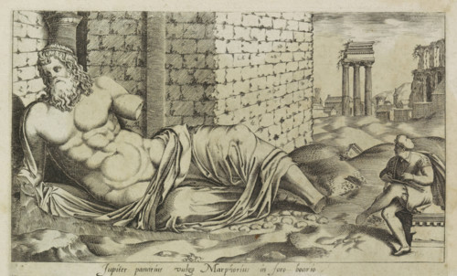 Sculpture of Marforio, Jupiter panarius vulgo Marphorius in foro boario, Ancient sculptures in
