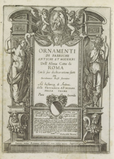 Title print with allegorical figures and putti, Ornamenti di fabriche antichi et moderni dell' alma