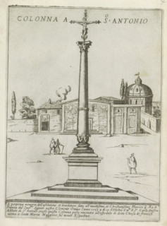 Column of Marcus Aurelius in Rome, Colonna a S. Antonio, Modern and ancient monuments and buildings