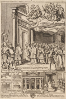 Record of the solemn ceremony done by Pope Innocent X opening the Holy Door in the year 1650,