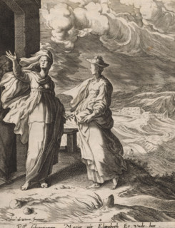 Visitation, Scenes from the life of Christ, print, album page, Series number, 2, 13, This print is