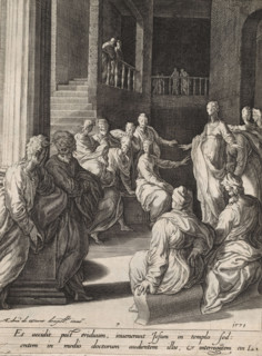 Christ among the scribes, Scenes from the life of Christ, print, album page, Series number, 7, 13,