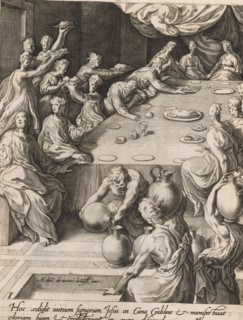 Wedding at Cana, Scenes from the life of Christ, print, album page, Series number, 8, 13, This