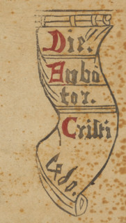 Title page for a series of saints, Die Anböter Cristi 1460, Saints, album, title page, Album with