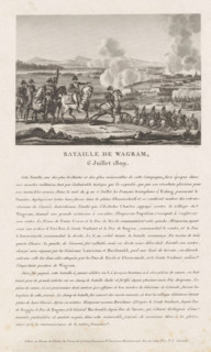 Battle of Wagram, 1809, Bataille de Wagram, 6 Juillet 1809, print, book illustration, The Battle of