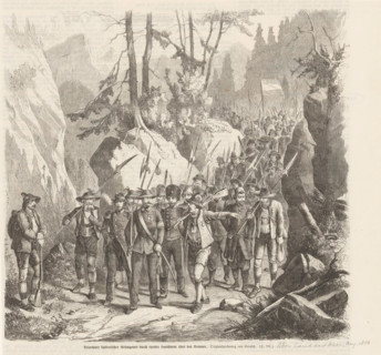 Transport of Italian prisoners of war, 1866, Transport italienischer Gefangener durch tyroler