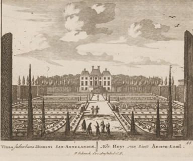 View of a country house in Sint-Annaland, Villa Suburbana Domini San-Annelandiae, Het Huys van Sint