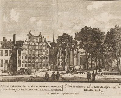 View of the Voorhout and the Kneuterdijk, Nemus urbanum, iusxta Monasteriense templum,