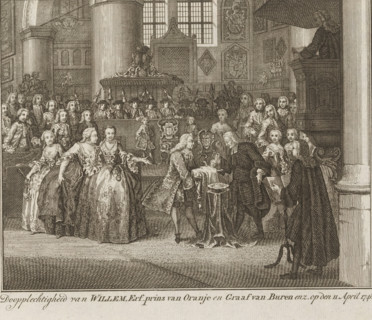 Baptism ceremony of William, Hereditary Prince of Orange and Count of Buren etc. on April 11, 1748,