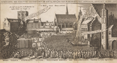 The Beheading of Johan van Oldenbarnevelt, 1619, Image of the execution that took place on the 13th