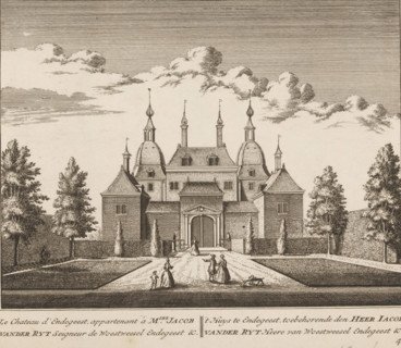 View of Endegeest Castle in Oegstgeest, Le chateau d'Endegeest, apartment à M.ire Jacob vander Ryt