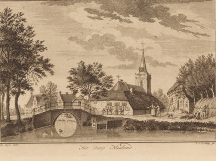 View of Nieuwland, The village of Nieuwland, print, book illustration, Series number, 2,