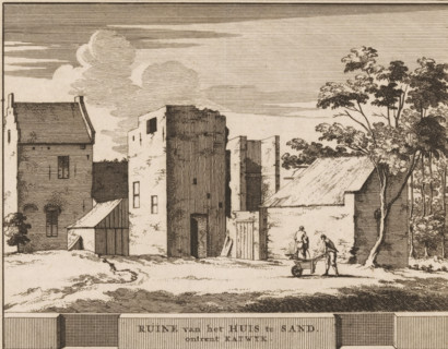 Ruins of the House at Sand near Katwijk, View of the ruins of Castle 't Zand near Katwijk, Castles,
