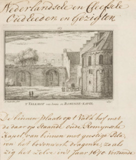 View of the Valkhof and the St. Martin's Chapel or Barbarossa Ruin in Nijmegen, 1670, The Valkhof