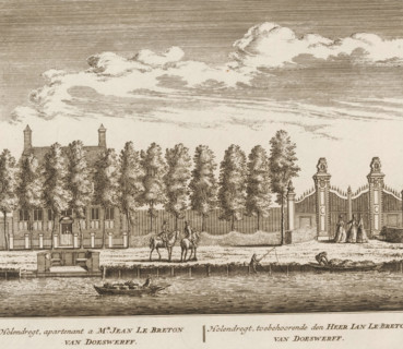 View of the country estate Holendrecht in Abcoude, Holendregt, owner of Mr. Jean le Breton van
