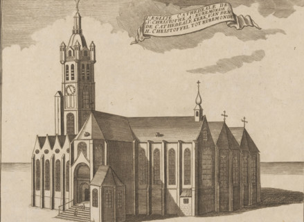 The Cathedral Church of St. Christopher in Rüremonde, View of the St. Christopher Cathedral in