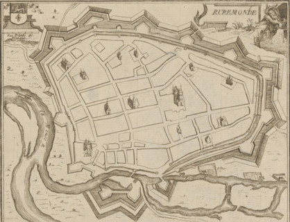Map of Roermond, Ruremonde, area plan, print, printmaker: Jacobus Harrewijn (possibly), 1700 -