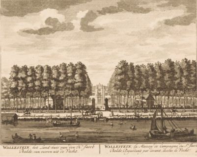 Wallestein House seen from across the Vecht, Wallestein, the Country House of Mr. Jacob Balde, from