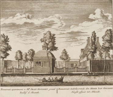 View of the country estate Binnenrust, in Abcoude, Binnenrust, owner of Mr. Jean Gousset, grand