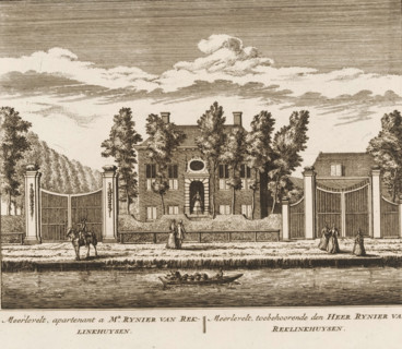 Meerlevelt, owner of Mr. Rynier van Reklinkhuysen, View of the country estate Meerleveld, in