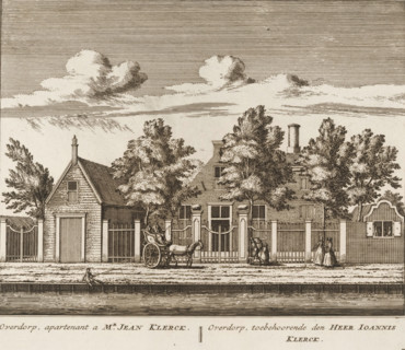 View of the country estate Overdorp, in Baambrugge, Overdorp, apartment to Mr. Jean Klerck,
