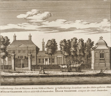 Valkenheining, pleasure estate of the very noble and illustrious Mr. Jacob Valkenier, alderman of