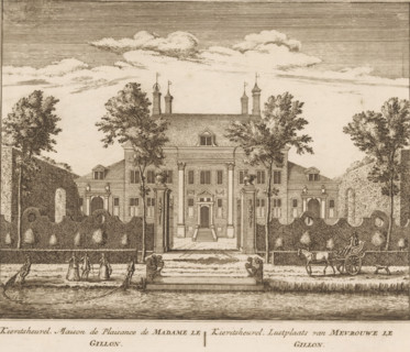 View of the country estate Kievitsheuvel, near Abcoude, Kievitsheuvel, maison de plaisance de