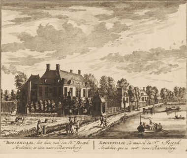View of the country estate Roosendaal, in Zuilen near Utrecht, Roosendaal, the house of Mr. Joseph