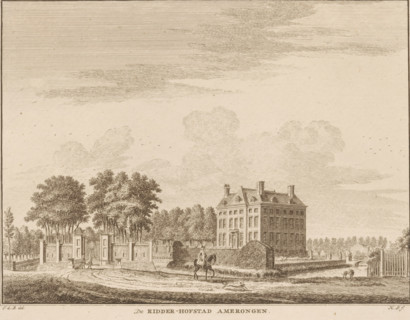 View of the Knight's Manor in Amerongen, The Knight's Manor Amerongen, print, book illustration,