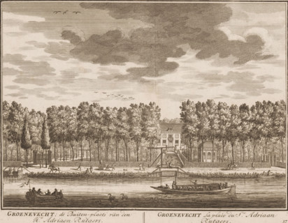 View of Groenevecht in Breukelen, Groenevecht, the country estate of Mr. Adriaen Rutgers,