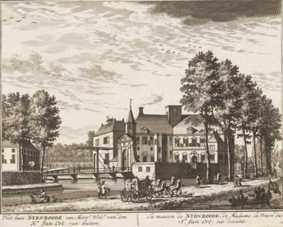View of Nijenrode Castle near Breukelen, The house Nyenrode: of Mrs. widow of Mr. Jan Ort: from the
