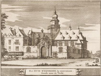 View of Nijenrode Castle near Breukelen, The house Nyenrode, by Breukelen, looking towards the