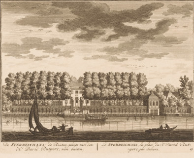 De Sterreschans, de Buiten-plaets van den Hr. David Rutgers, van buiten, Le Sterreschans, la place