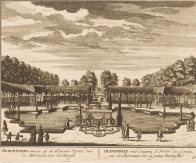 Ouderhoeks view, by the Karper-Vyver, through the Berceaux, towards the Bergje, Ouderhoek view of