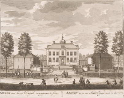 Loenen met haere Vleugels, van agteren te sien, Loenen avec ses Ailes Regardant de derriere,