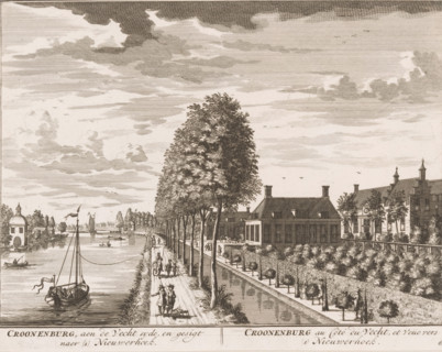 View of Kronenburg aan de Vecht, Croonenburg, aen de Vecht syde, and view after (1) Nieuwerhoek,