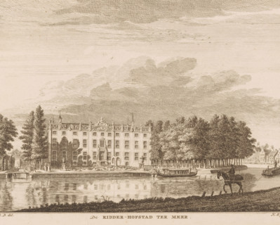 View of Huis Ter Meer, De Ridder-Hofstad Ter Meer, print, book illustration, Series number,