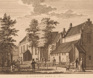 View of the Roman Catholic Church in Maarssen, The Roman Catholic Church by Maarsen, print, Series