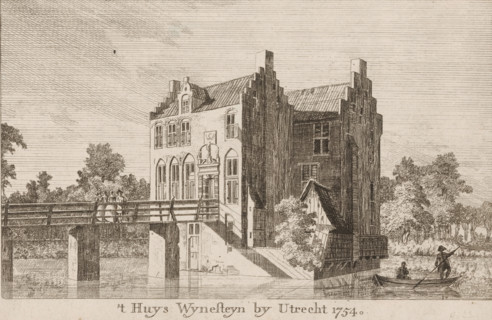 t Huys Wynesteyn by Utrecht 1754, View of Wijnestein Castle near Jutphaas, print, 1754, printmaker,