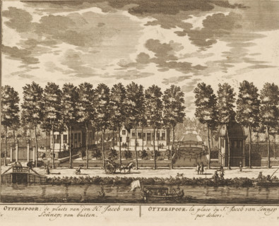 View of the country estate Otterspoor on the Vecht near Maarssen, Otterspoor, the place of Mr.