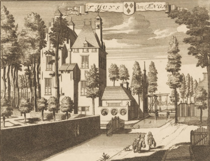 View of Den Engh Castle near Vleuten, 't Huys Den Engh, print, book illustration, printmaker: Jan
