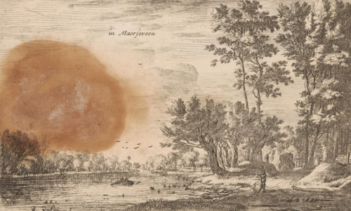 in Maerseveen, River View near Maarsseveen, Landscapes in the Northern Netherlands, print, Series