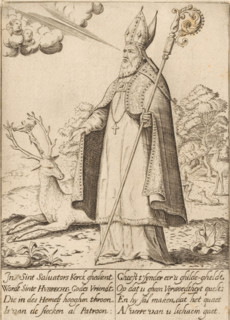 H. Hubertus, print, Netherlands, 1600 - 1699, printmaker, paper, engraving, etching, height 160 mm