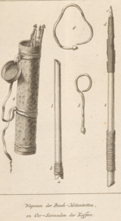 Arms of the Bush Hottentots and Ear Ornaments of the Kaffirs, Arms of the Khoikhoi and ornaments of