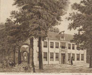 The country estate Wisseloord in Muiderberg of Mr. J. de Groot, art collector in Amsterdam,