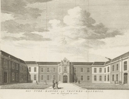 View of the Old Men's House in Amsterdam, seen towards the south, The Old Men's and Women's