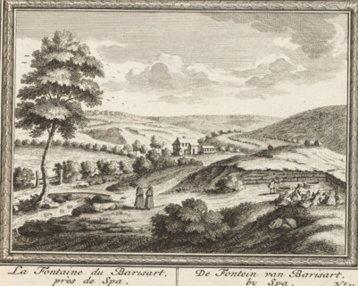 The Barisart Fountain, near Spa, by Spa, View of the Barisart Spring near Spa, Amusemens des eaux