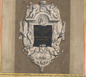 Tomb monument for Rear Admiral Willem van der Zaan in the Old Church in Amsterdam, Memorial Tableau
