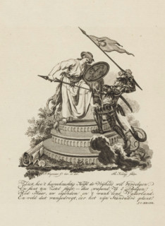 Allegory of Dutch Freedom, print, Allegory in which Dutch Freedom defends itself against Tyranny